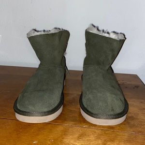 kookaburra green low boots